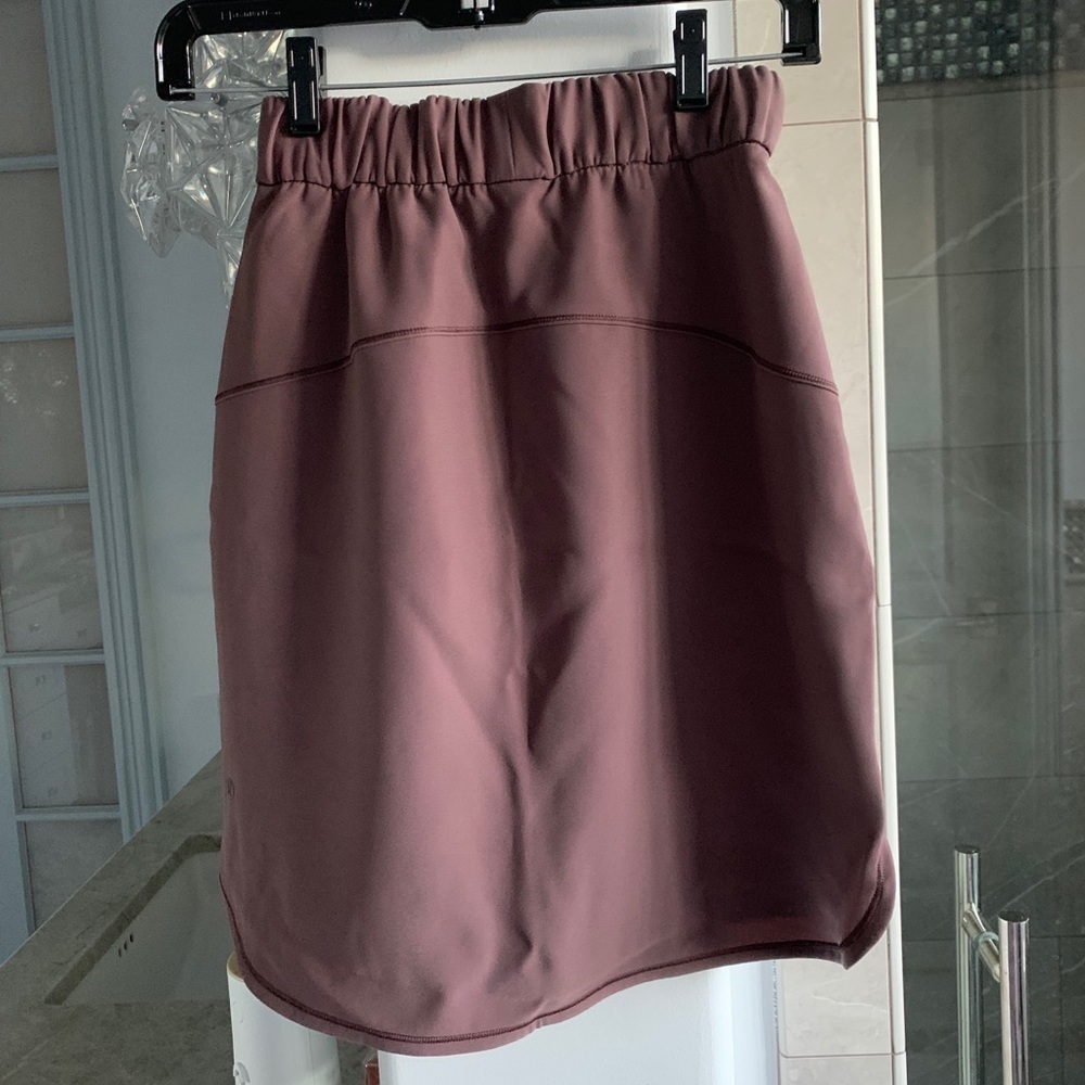 Lululemon On the Fly Skirt Woven: Cherry Cola - Picture 6 of 11